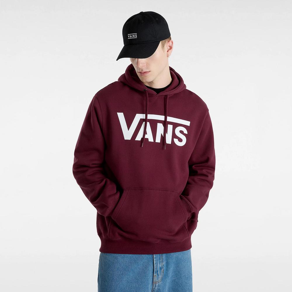Mikina Vans Classic Pullover VN000HNXK1O1 - bordové