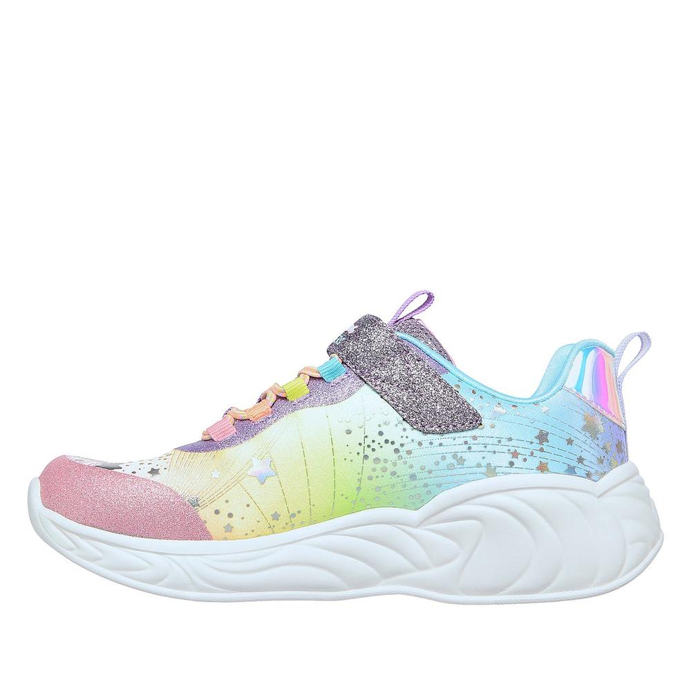 Boty Skechers S Lights Unicorn Dreams 302311LPRMT - různobarevné