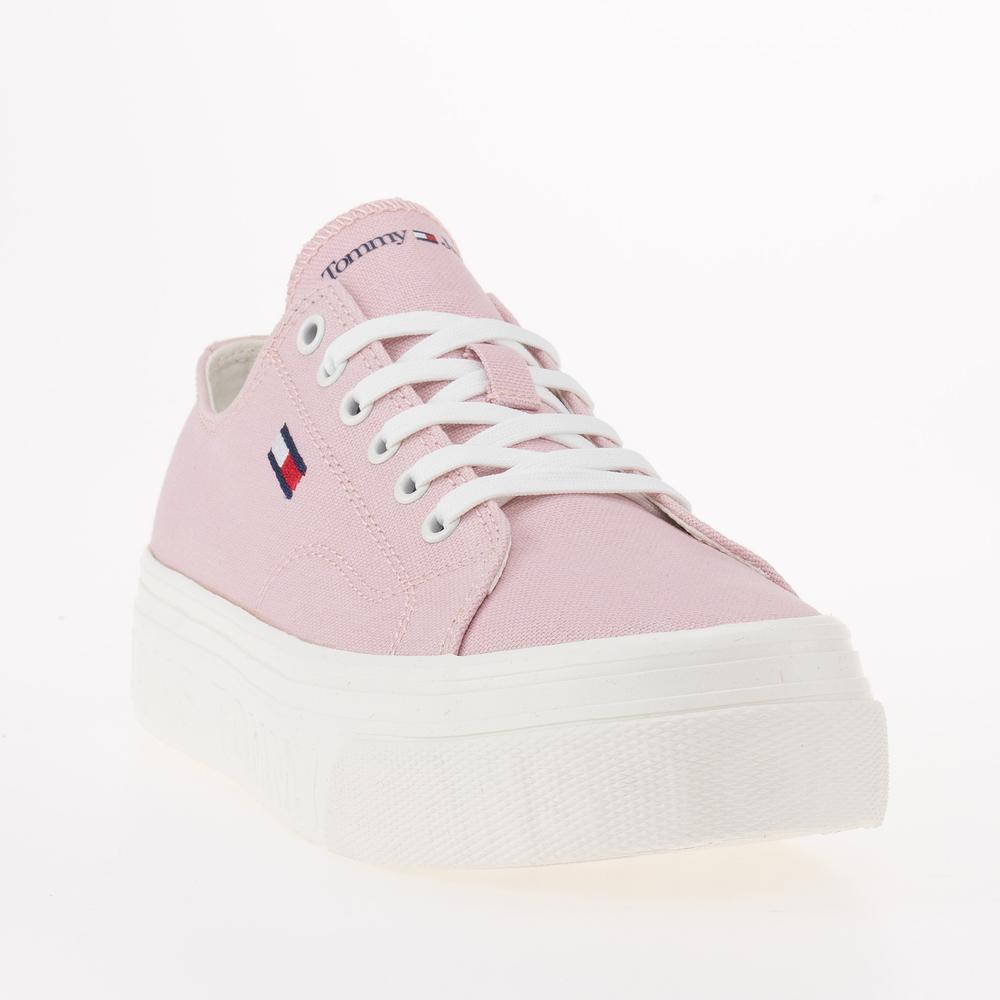 Boty Tommy Jeans Lace-Up Flatform EN0EN02173-TH2 - růžové