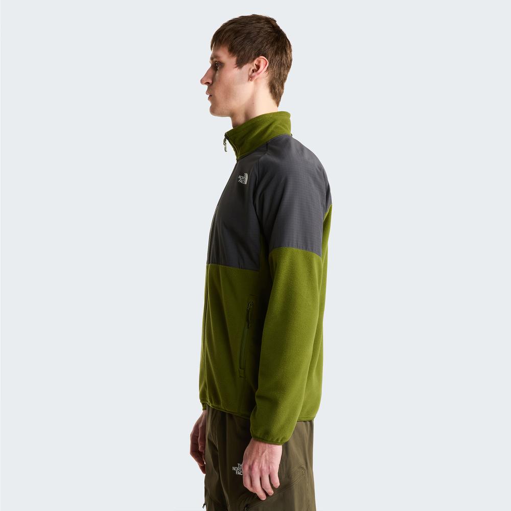 Pánská mikina The North Face 100 Glacier Heavyweight Full-Zip Fleece 0A89JGM6D1 - zelené