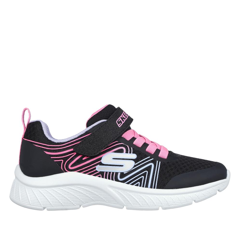 Dětské boty Skechers Microspec Plus Swirl Sweet 303535LBKMT - černé