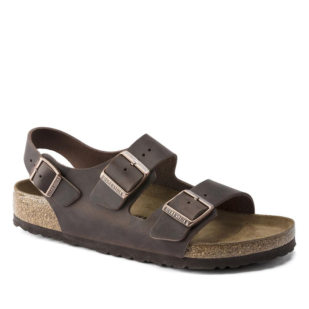 Sandále Birkenstock Milano 34871 - hnědé
