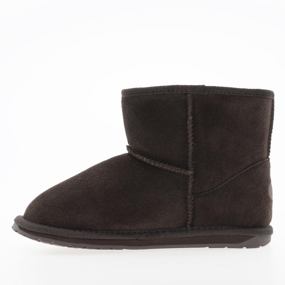 Dětské boty Emu Australia Wallaby Mini K10103CHOC - hnědé