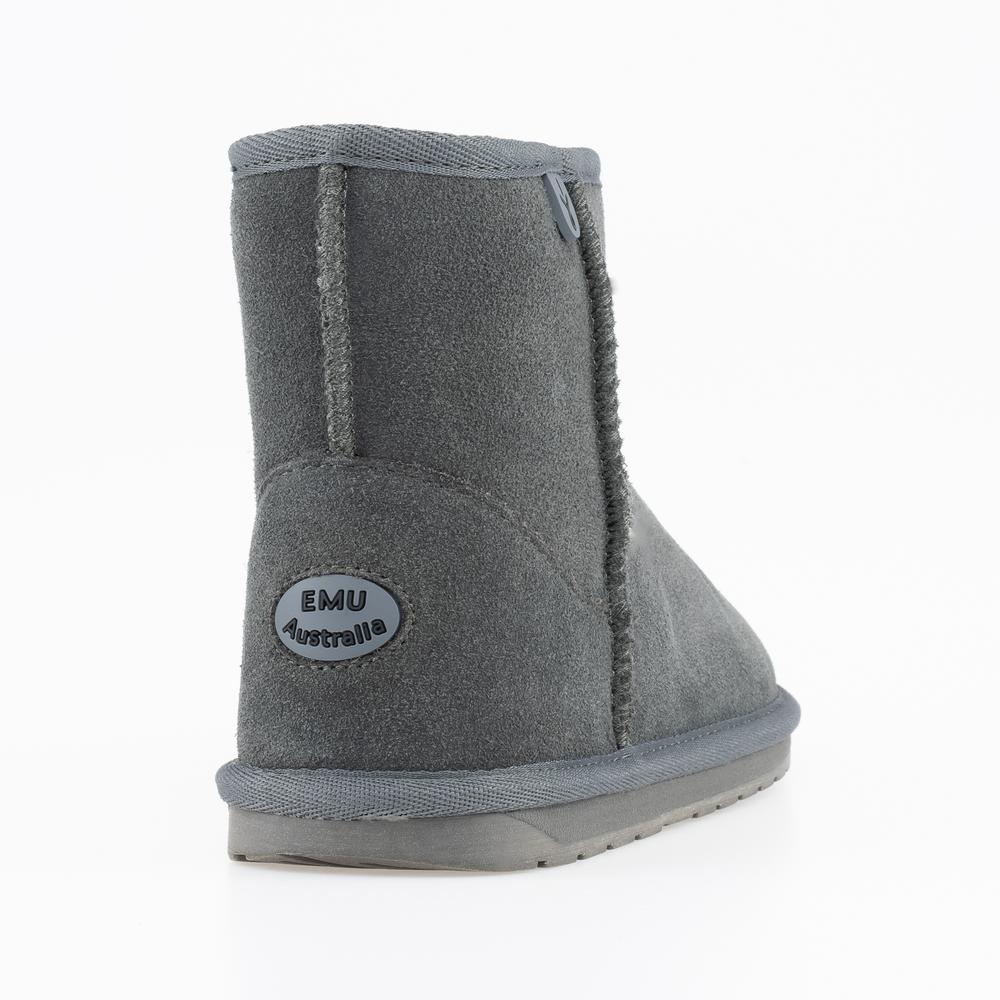 Boty Emu Australia Wallaby Mini K10103CHAR - šedivé