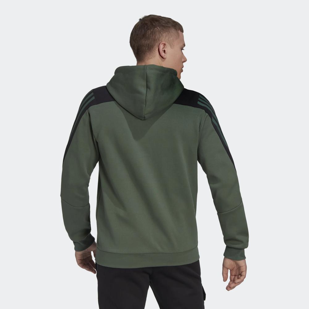 Mikina adidas Future Icons 3-Stripes Full-Zip HC5841 - zelené