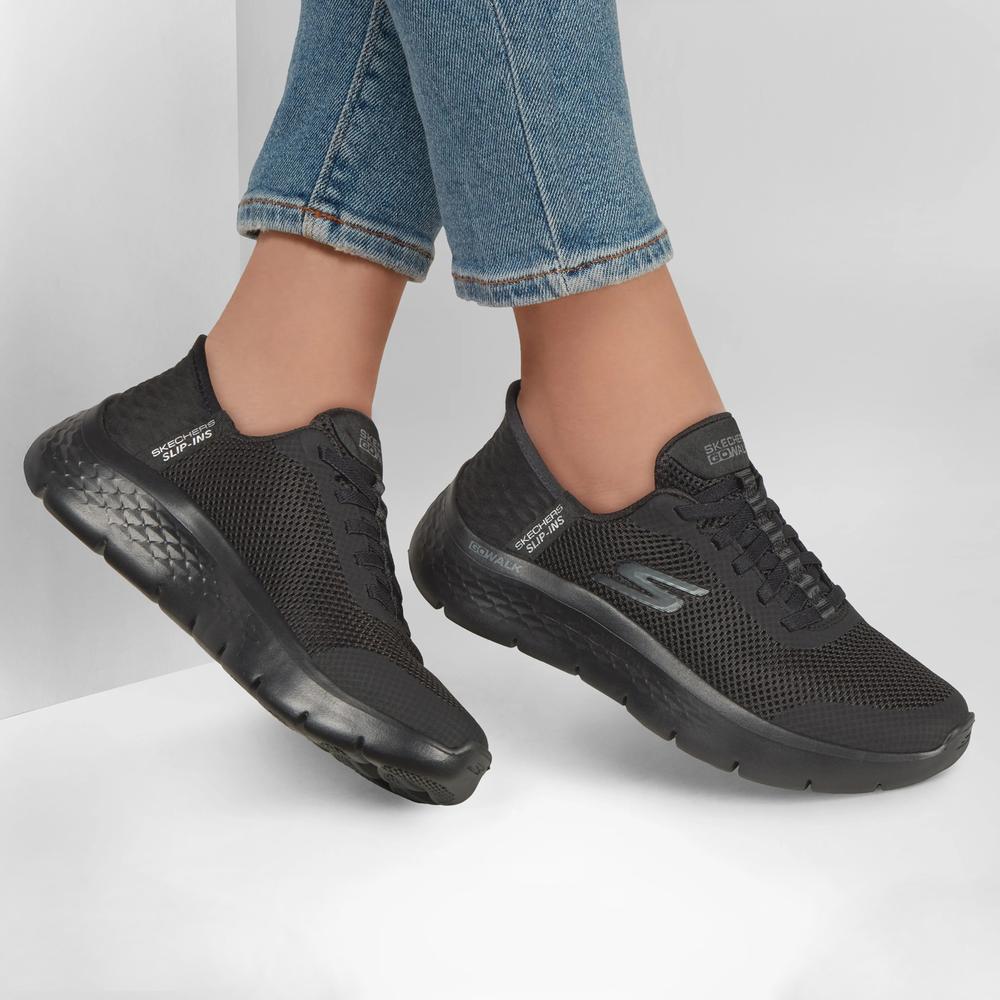 Dámské boty Skechers Go Walk Flex Grand Entry 124836BBK - černé