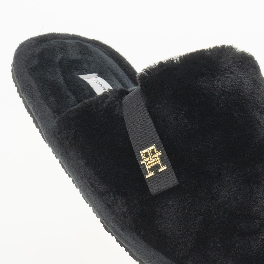 Žabky Tommy Hilfiger Comfort Home Slipper FW0FW08138-BDS - černé