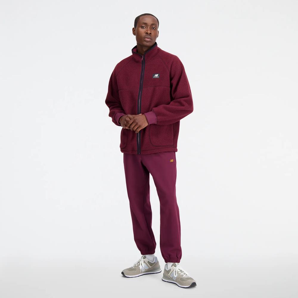 Pánská mikina New Balance MJ33503NBY - bordové