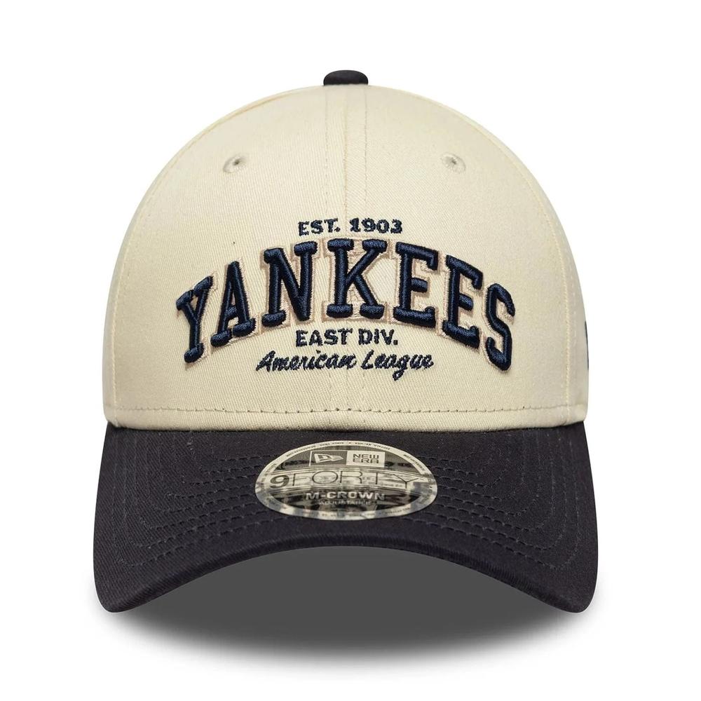 Čepice pánské New Era 9FORTY New York Yankees MLB Wordmark 60771808 - béžové