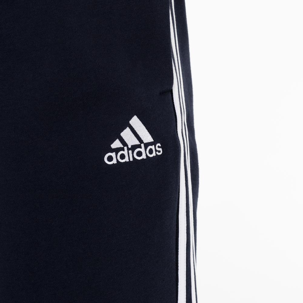 Kalhoty adidas Essentials Fleece Fitted 3 Stripes GM1090 - tmavě modrě