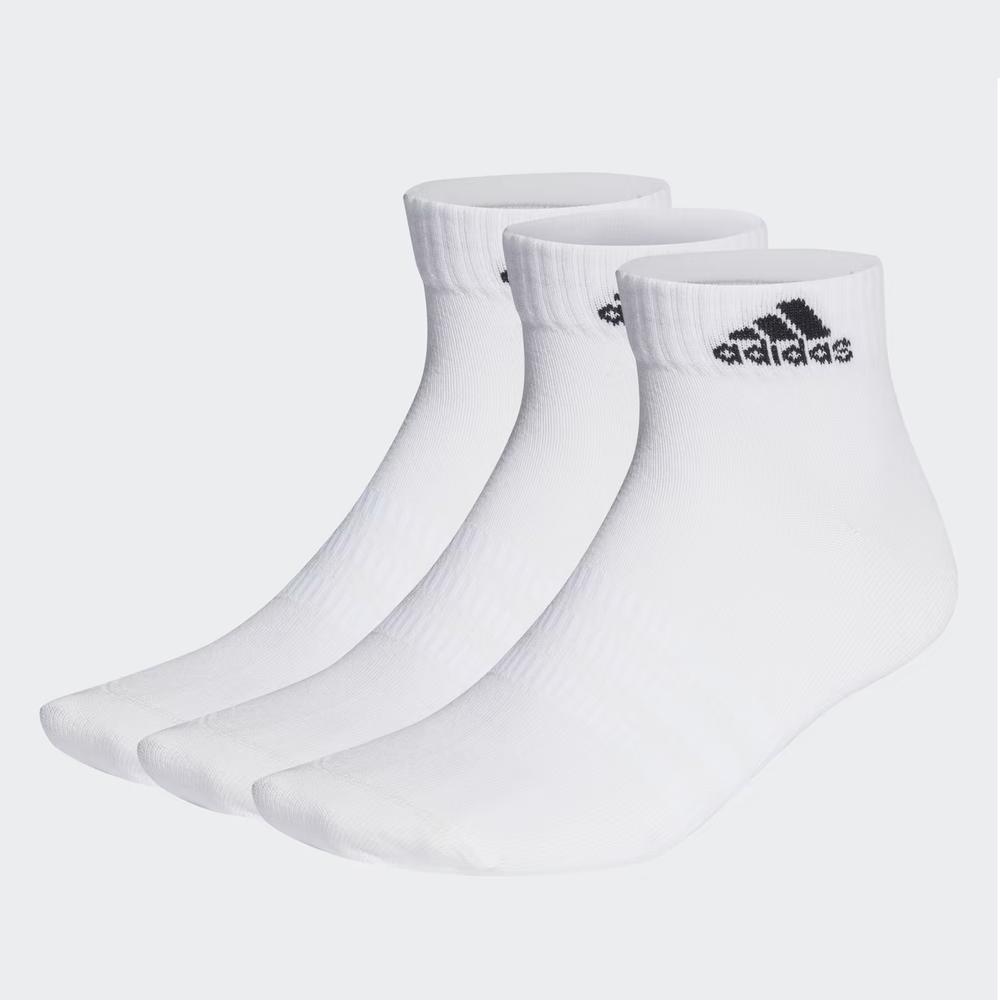 Ponožky adidas Sportswear Thin And Ligth Ankle Socks 3 Pairs HT3468 - bílé
