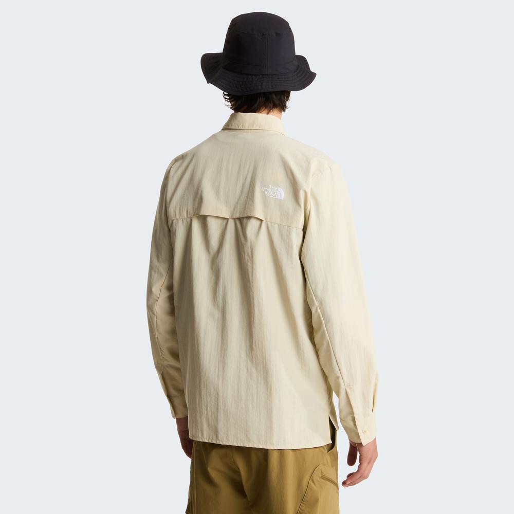 Pánská košile The North Face Packable Long Sleeve Desert 0A8FTRDOM1 - béžové