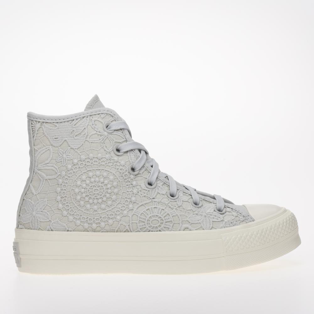 Boty Converse Chuck Taylor All Star Lift Platform Butterflies A07538C - šedivé