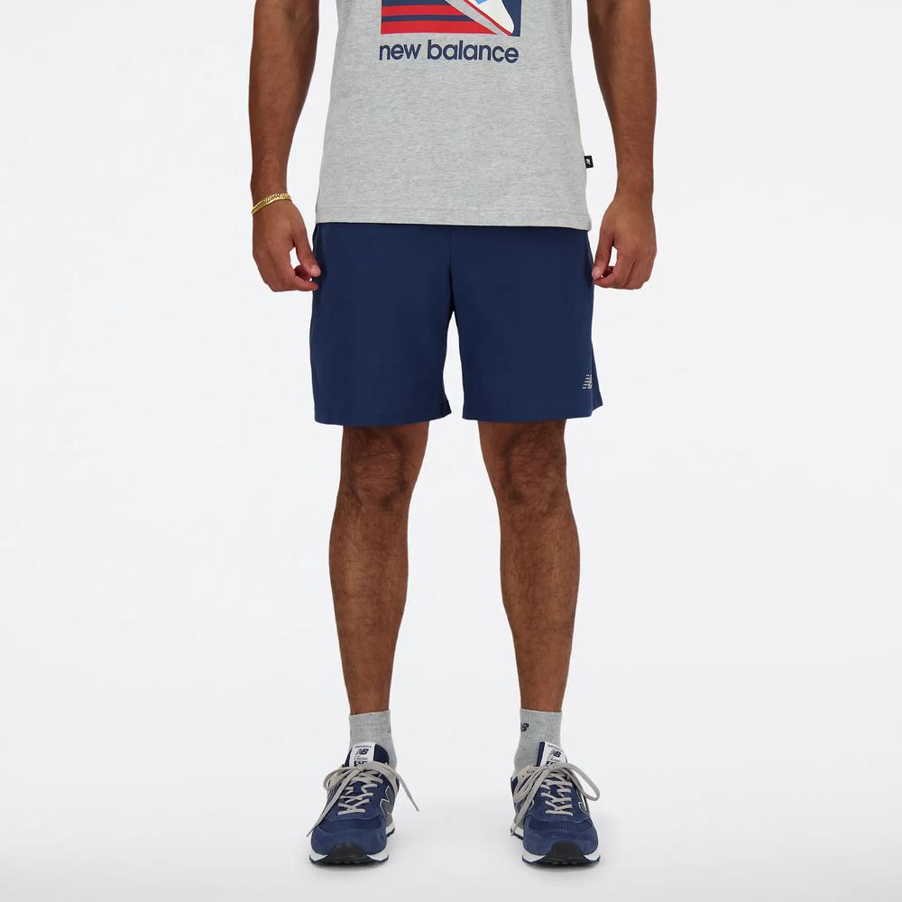 Pánské šortky New Balance MS41232NNY - tmavě modrě