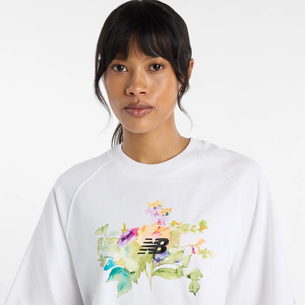 Dámské tričko New Balance WT61371RWT - bílé