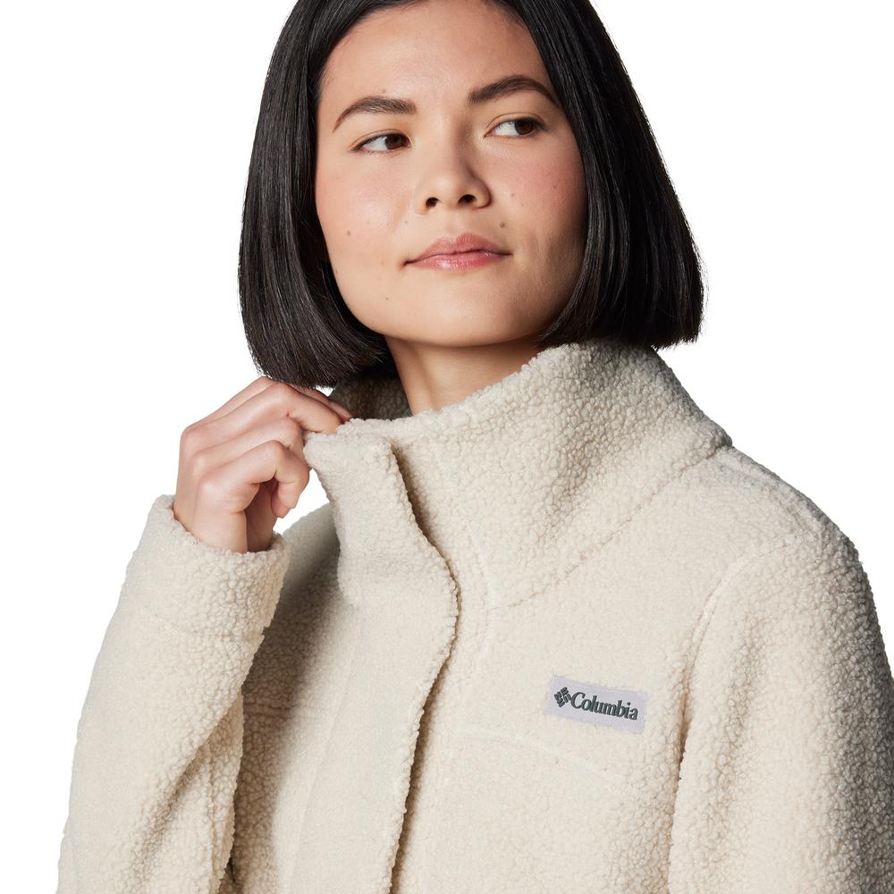 Dámská bunda Columbia Panorama Lon Sherpa Fleece 1862582278 - béžové