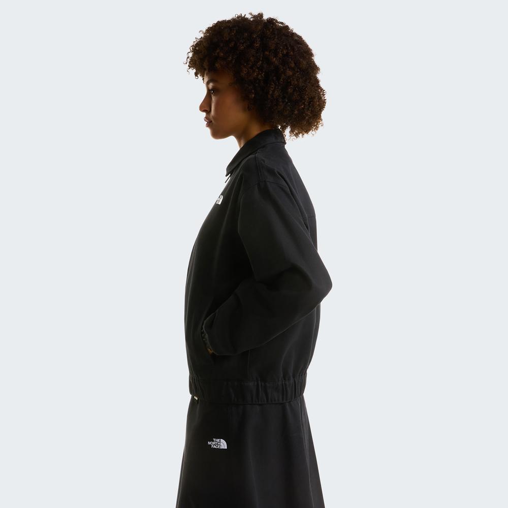 Dámská bunda The North Face Twill Collared 0A8G9DJK31 - černé