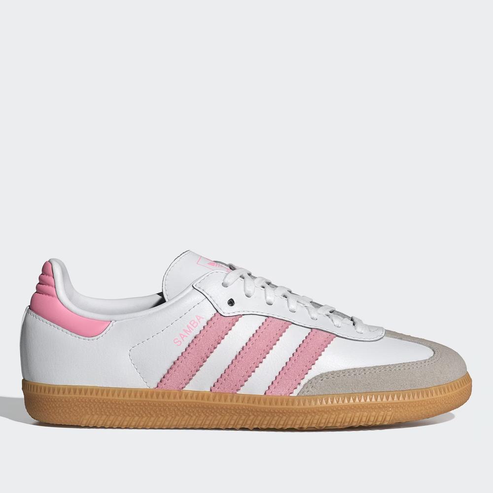 Dětské boty adidas Originals Samba OG J JQ2018 - bílé