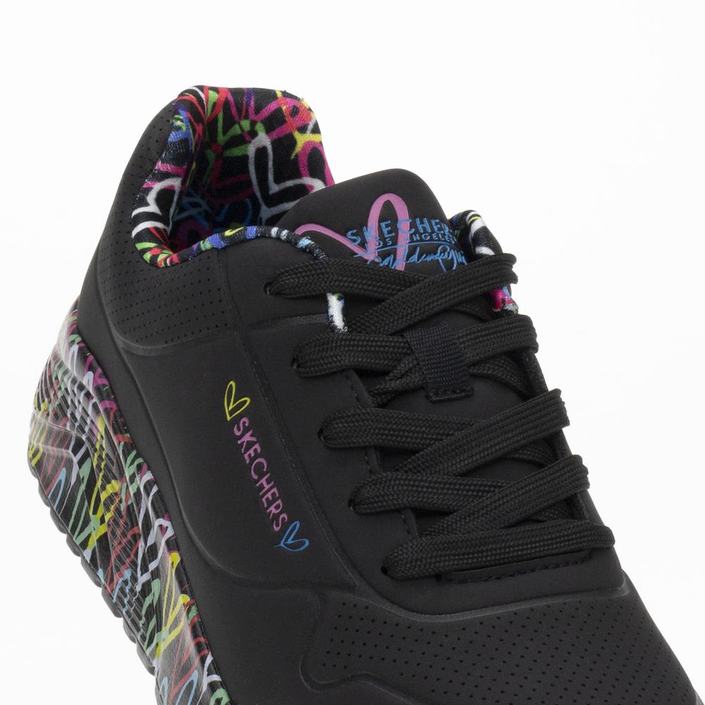Boty Skechers Uno Lite Lovely Luv 314976LBKMT - černé