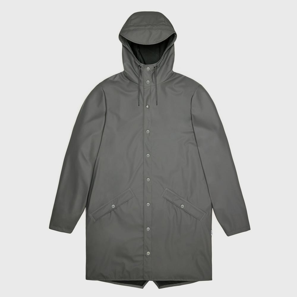 Bunda Rains Long Jacket 12020-13 - šedivé
