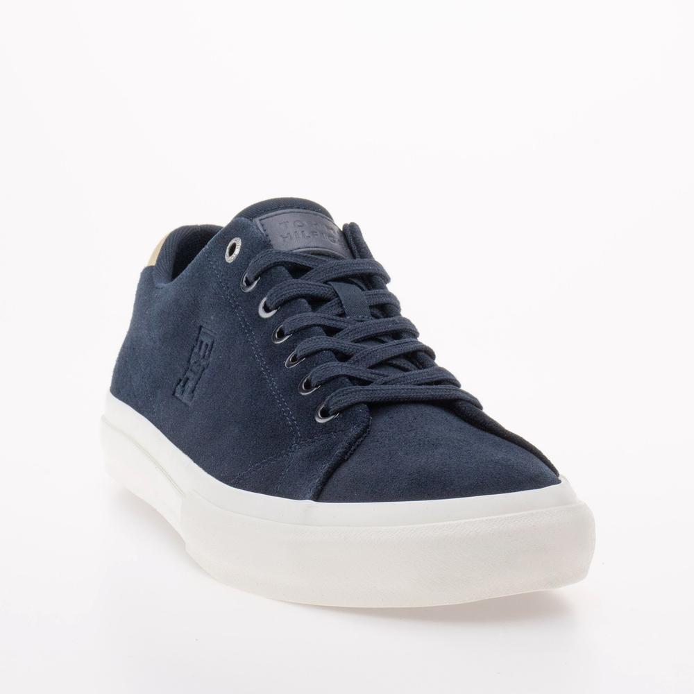 Boty Tommy Hilfiger Hi Vulc Street Low Suede FM0FM04590-DW5 - tmavě modrě