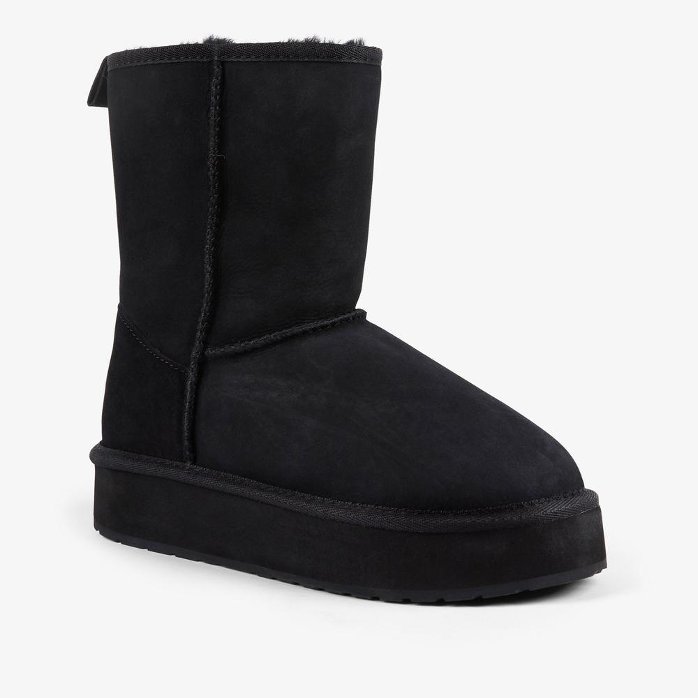 Dámské boty Emu Australia Stinger Lo Flatform W13190BLAK - černé