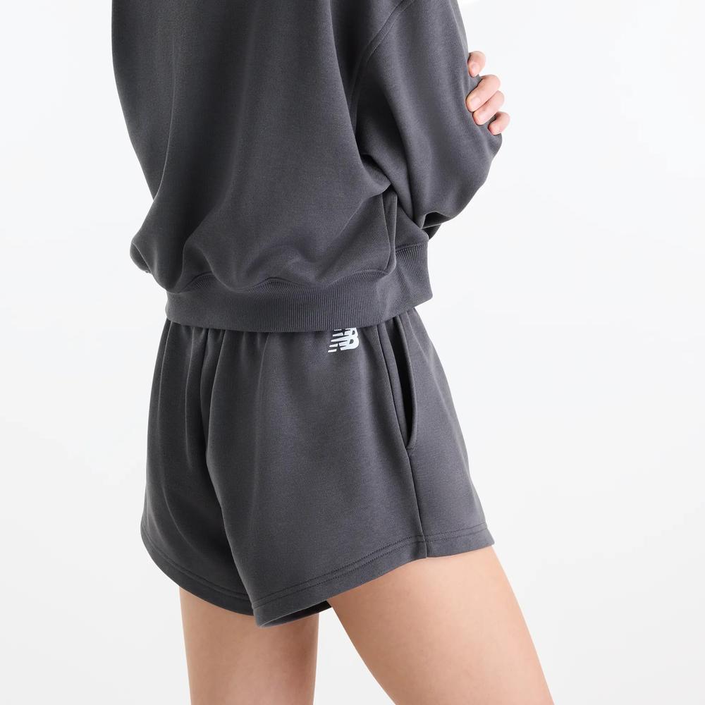Dámské šortky New Balance Trackside WB62232JBLK - šedivé