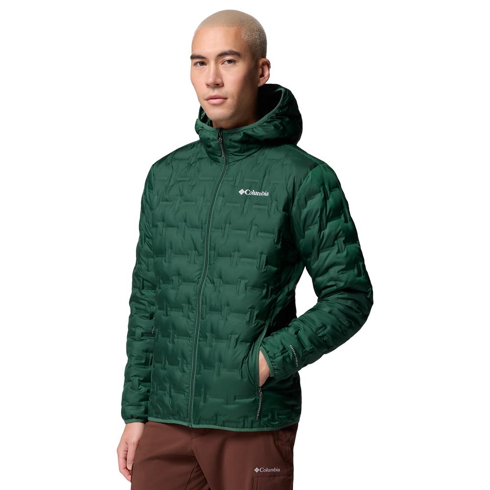 Pánská bunda Columbia Delta Ridge II Down Hooded 2086222375 - zelené
