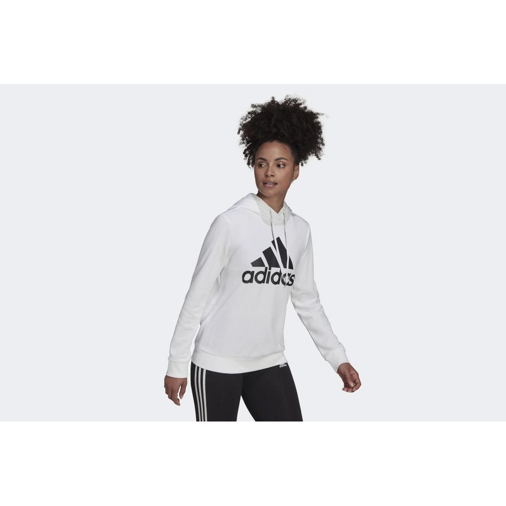 Mikina adidas Essentials Relaxed Logo Hoodie HD1800 - bílé