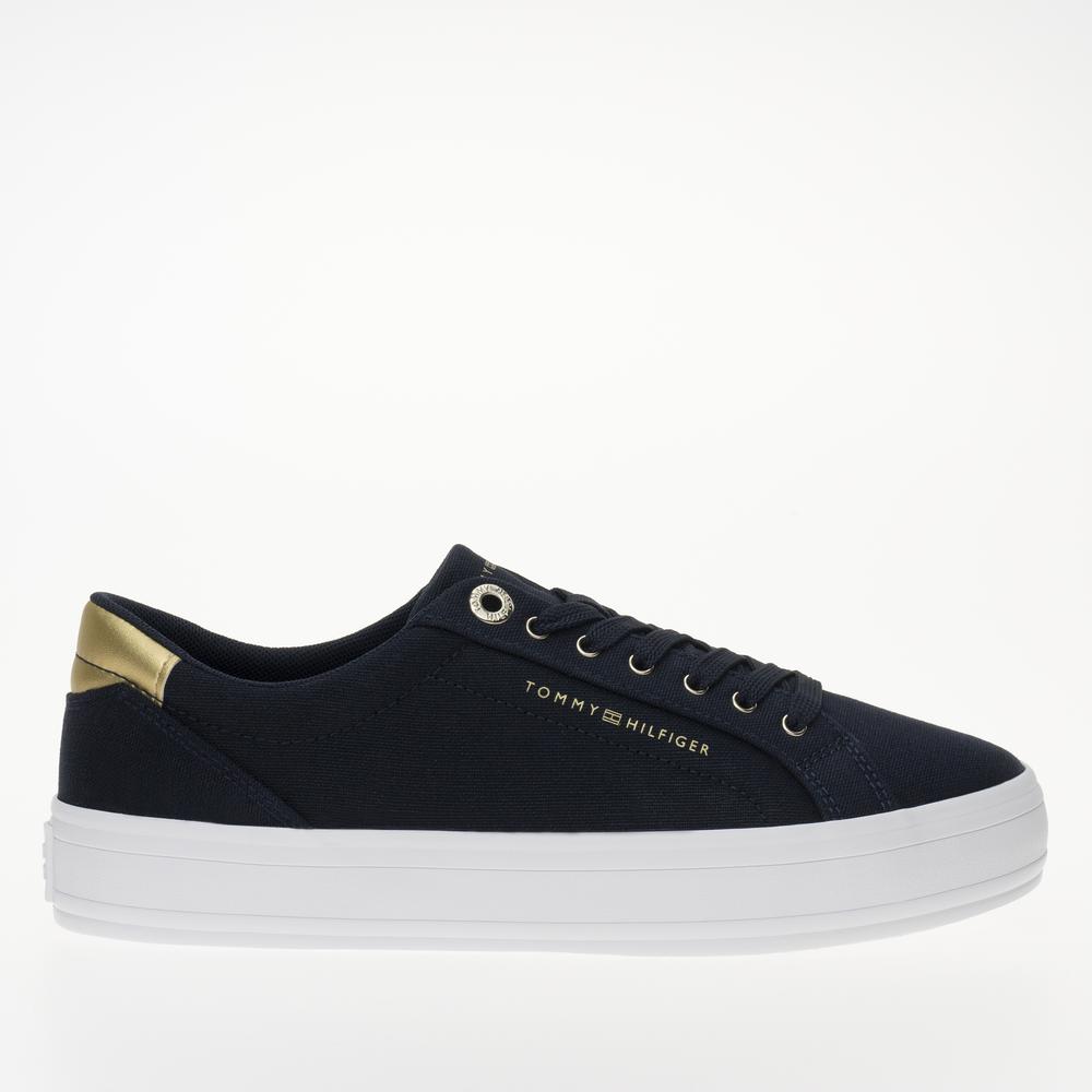 Boty Tommy Hilfiger Essential Vulc Canvas FW0FW07682-DW6 - tmavě modrě