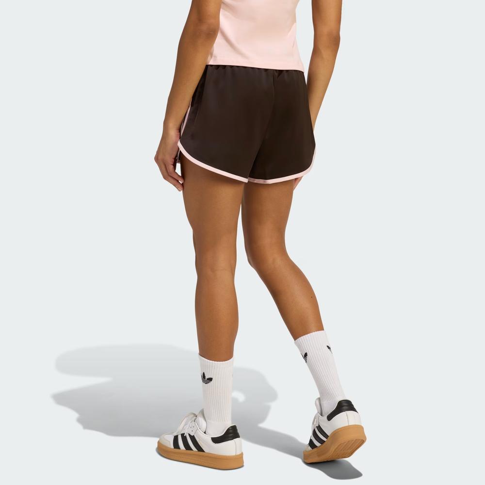 Krátké kalhoty dámské adidas Originals 3-Stripes Sprinter KC9006 - hnedé