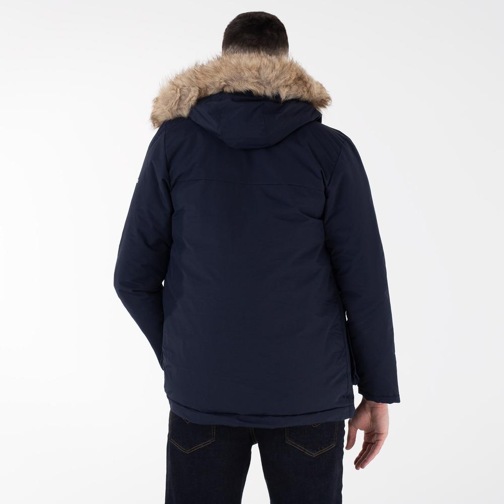Bunda adidas Utilitas Hooded Parka GT1701 - tmavě modrě
