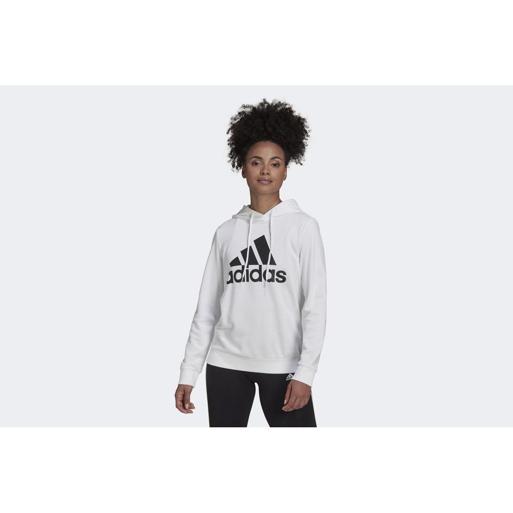 Mikina adidas Essentials Relaxed Logo Hoodie HD1800 - bílé