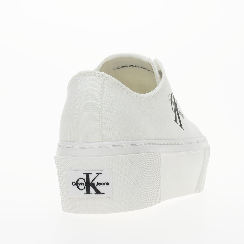 Boty Calvin Klein Vulc Flatform+ Cupsole Low YW0YW01033-01T - bílé