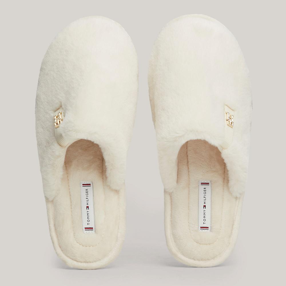 Žabky Tommy Hilfiger Comfort Home Slipper FW0FW08138-YBH - bílé