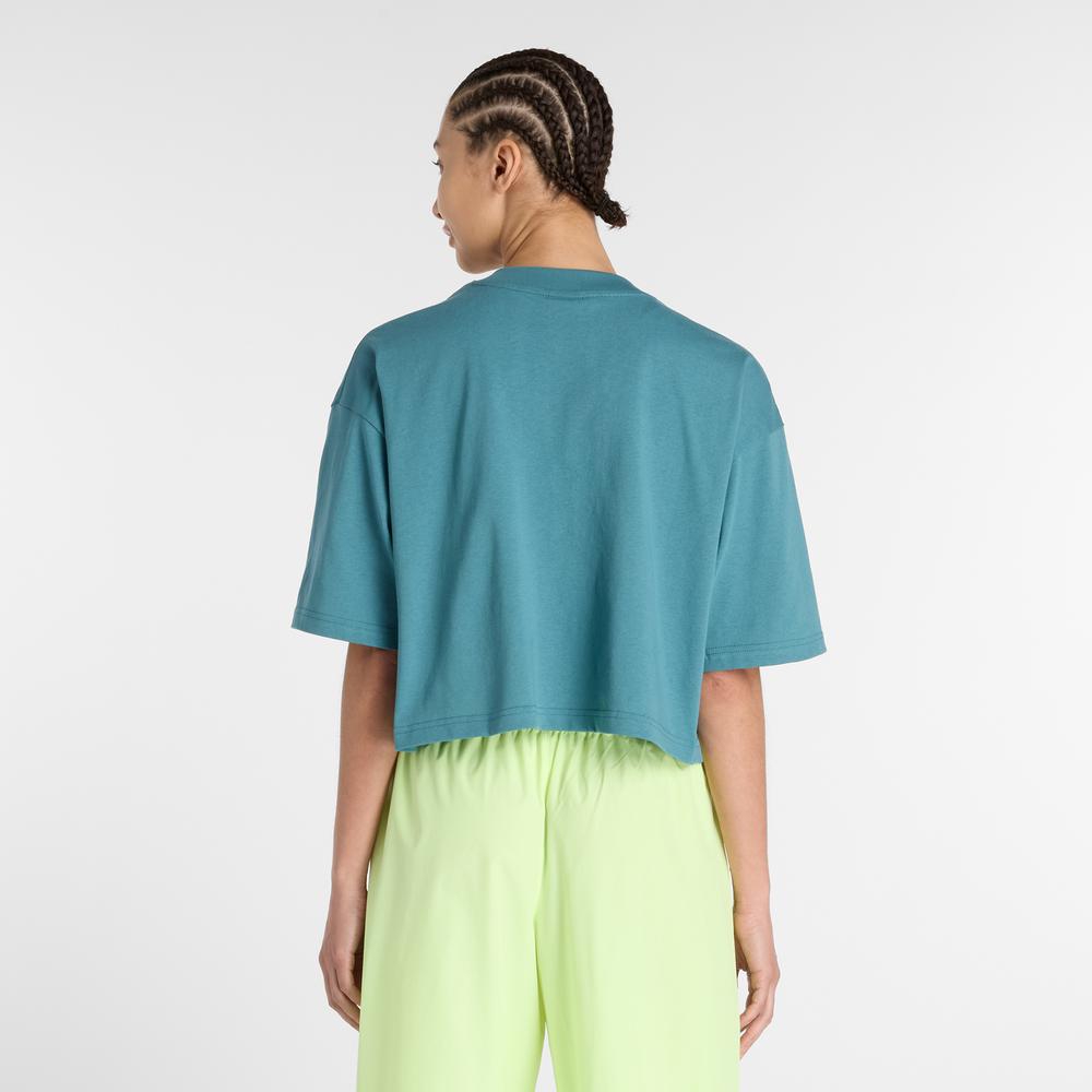 Dámské tričko New Balance WT51908AAZ - modré