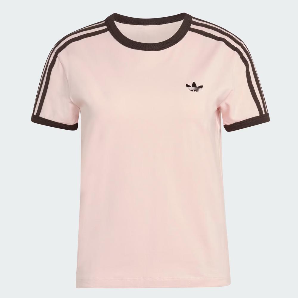 Dámská tričko adidas Originals 3-Stripes Slim KC9016 - růžové