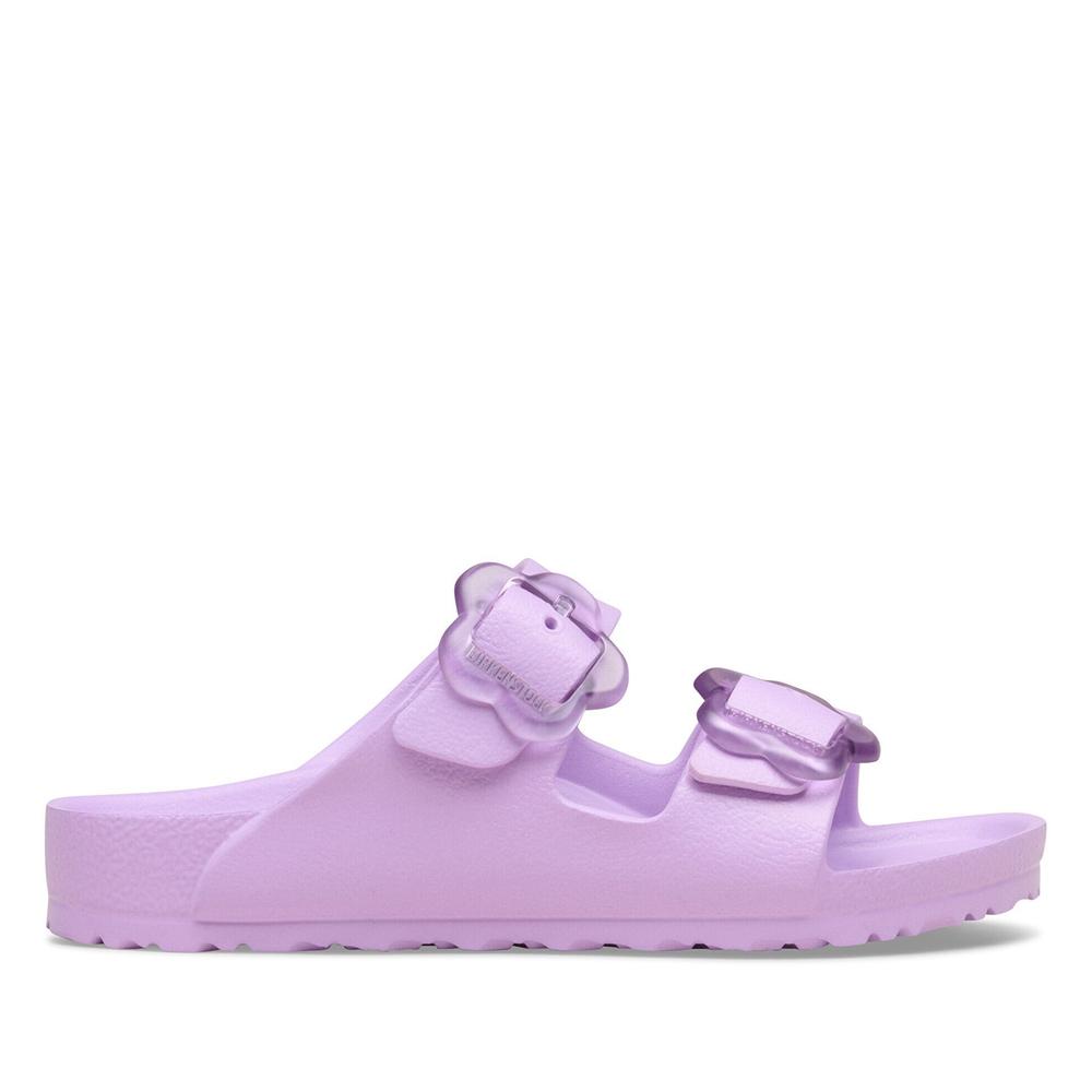 Žabky dětské Birkenstock Arizona Flower Eva 1031262 - fialové