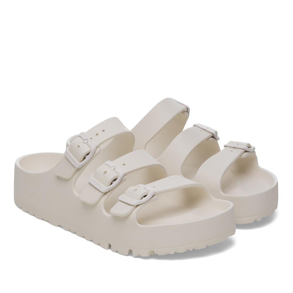 Žabky dámské Birkenstock Florida Flex Platform 1029770 - bílé