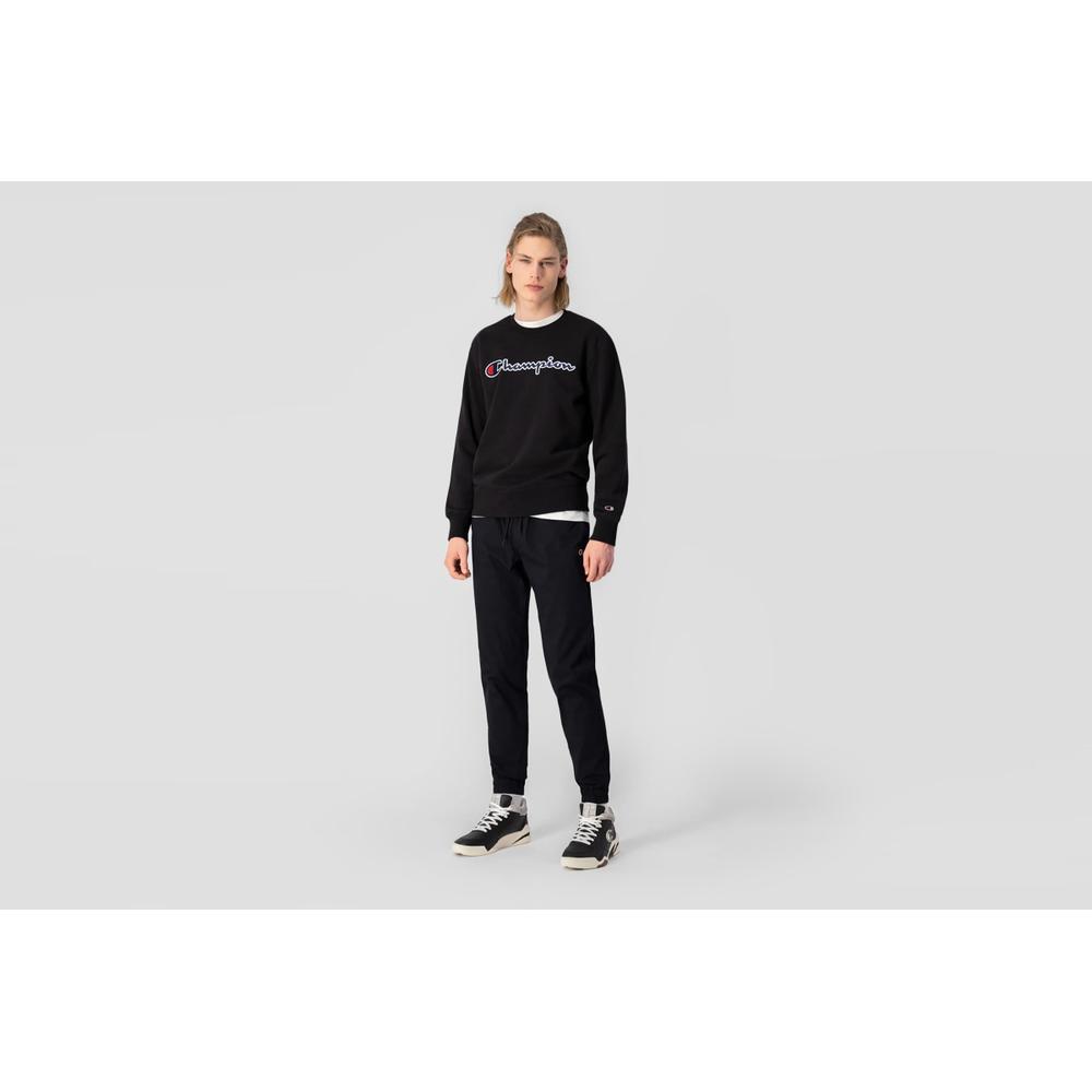 Mikina Champion Embroidered Script Logo Sweatshirt 217061-KK001 - černé