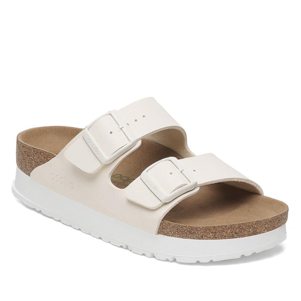 Dámské Žabky Birkenstock Arizona PAP Flex Platform 1029127 - béžové