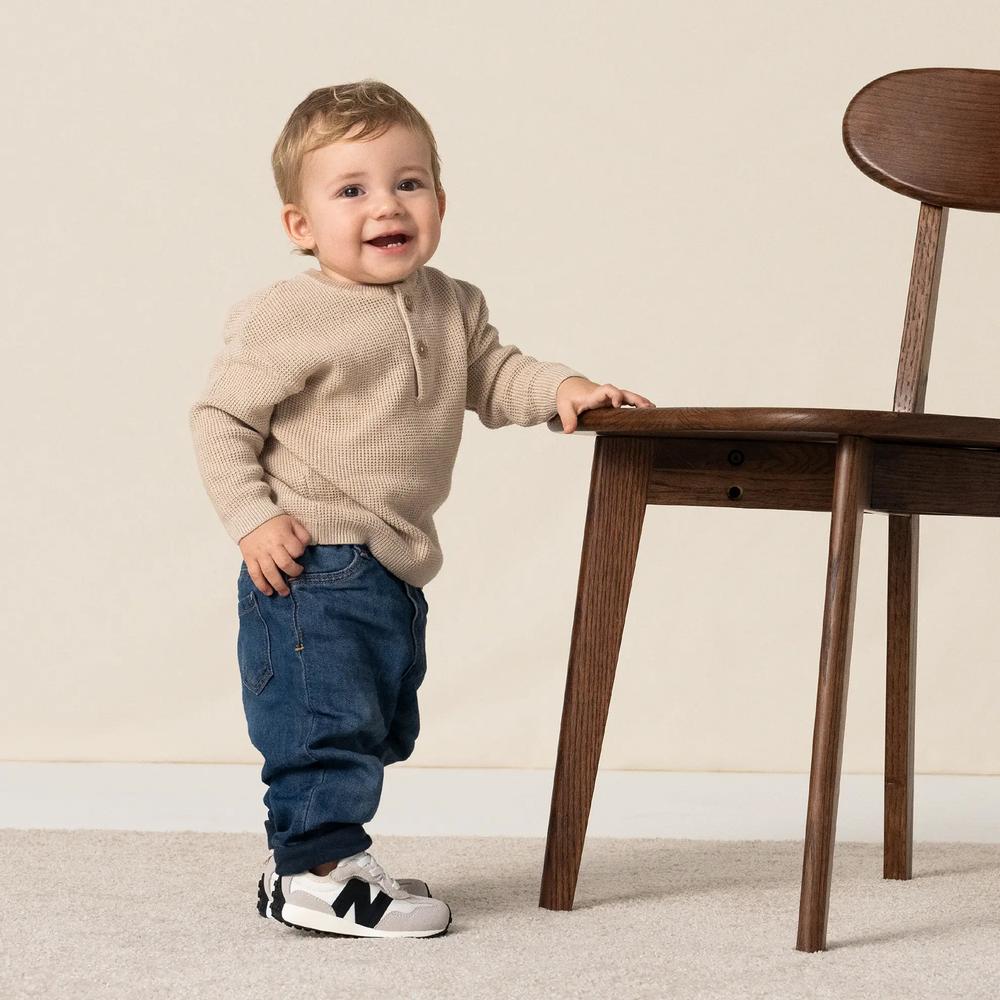 Dětské boty New Balance NW327FE - béžové