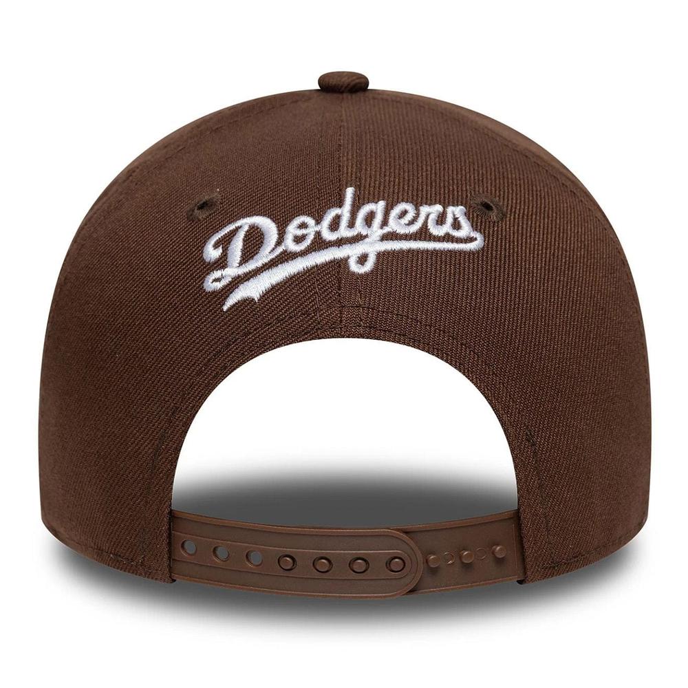 Čepice New Era LA Dodgers MLB Outline Script 9FORTY E-Frame 60771811 - hnědé