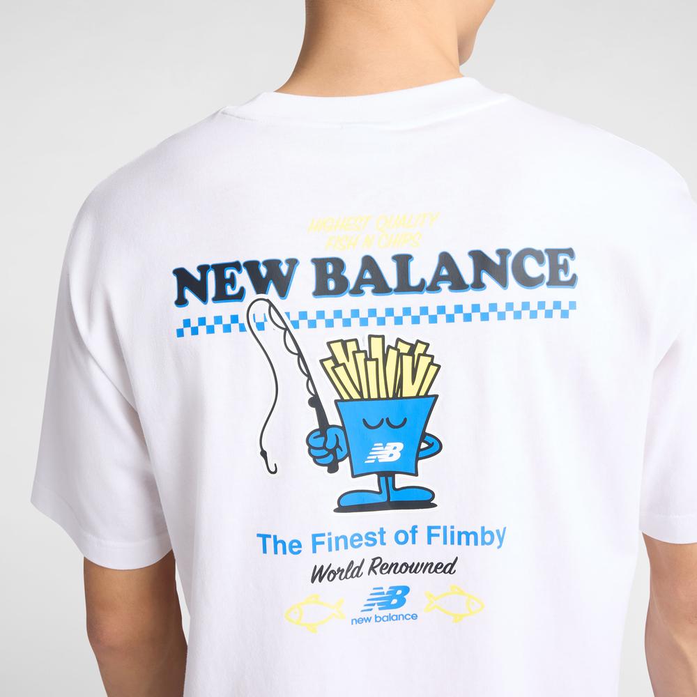 Pánské tričko New Balance MT61I5BMWT - bílé