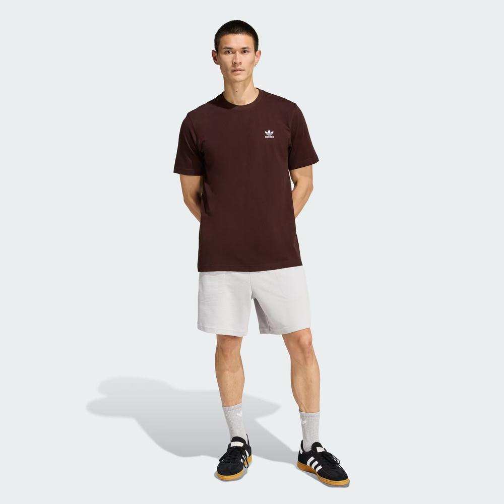 Tričko pánské adidas Originals Trefoil Essentials KE1146 - hnědé