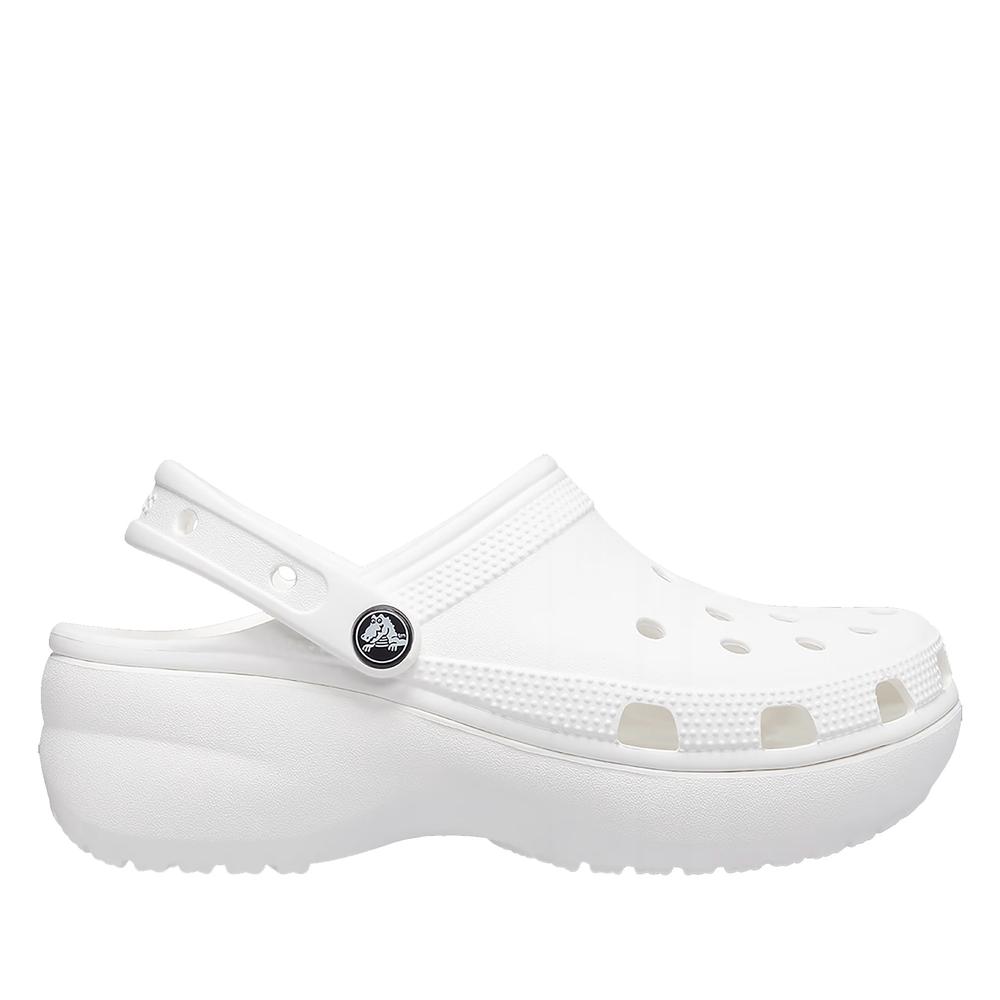 Žabky dámské Crocs Classic Platform Clog 206750-100 - bílé