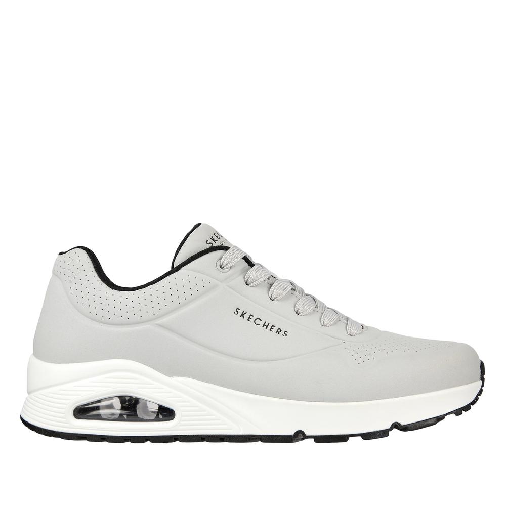 Boty Skechers Uno Stand on Air 52458LGBK - šedivé