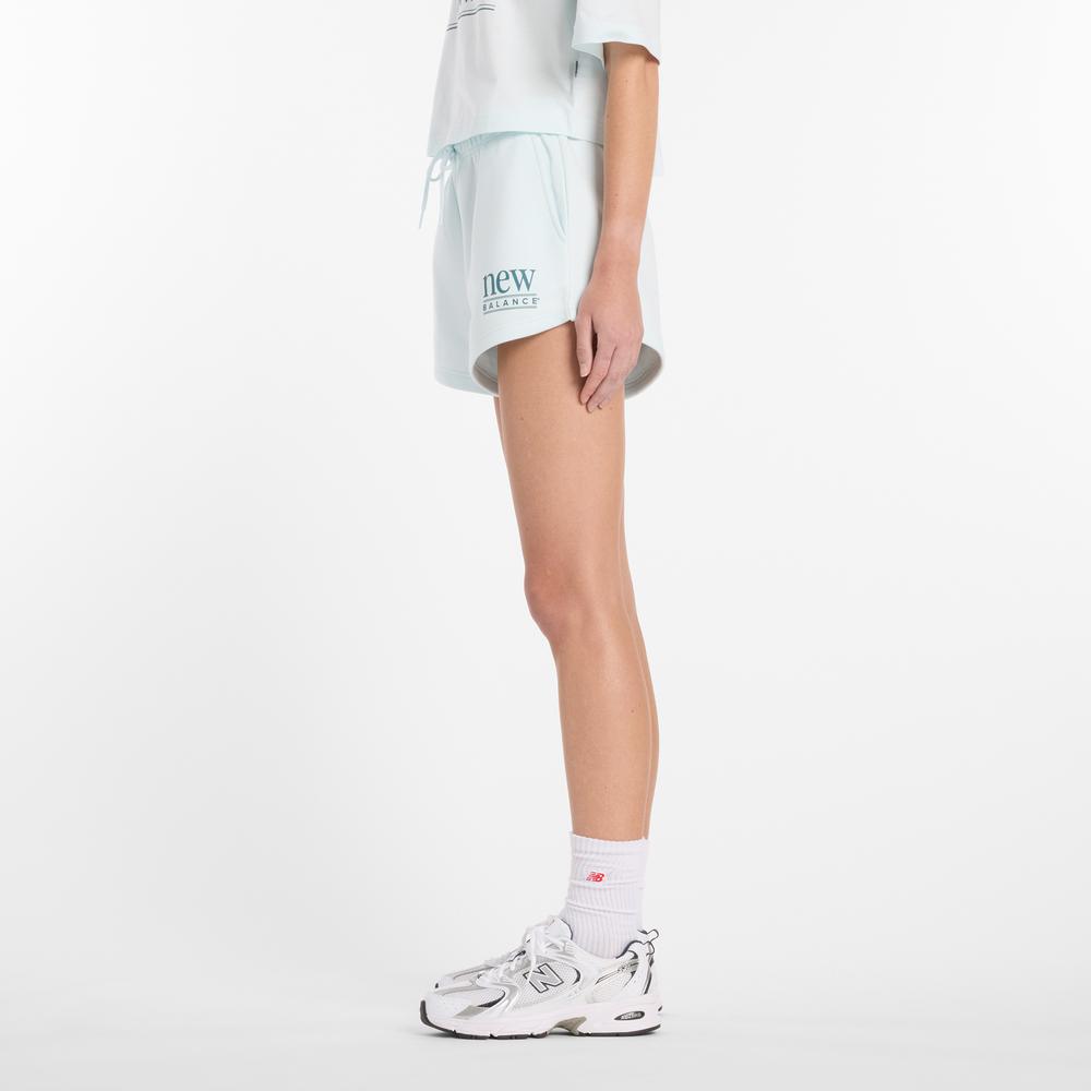 Dámské šortky New Balance WB61Y80AAAW - modré
