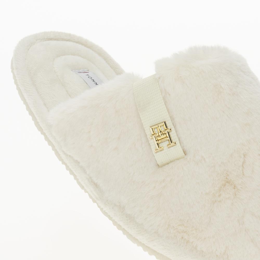 Žabky Tommy Hilfiger Comfort Home Slipper FW0FW08138-YBH - bílé