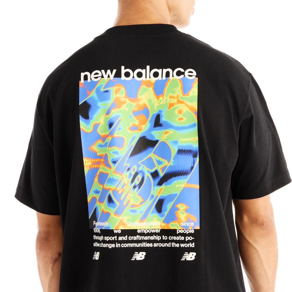 Pánské tričko New Balance Heat Map Forward Thinker MT62O0CVBK - černé